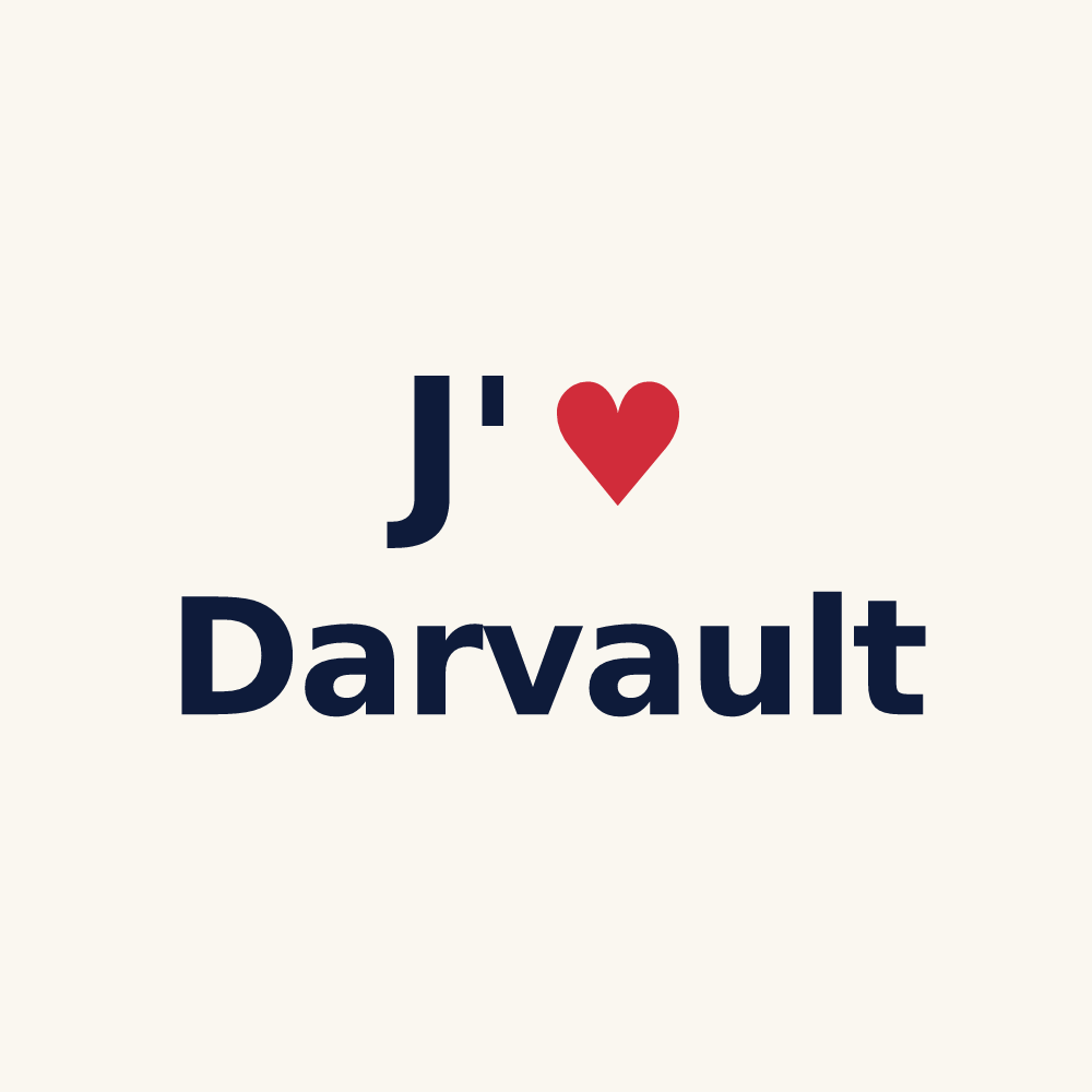 Tasse personnalisée Darvault — design J'aime Darvault
