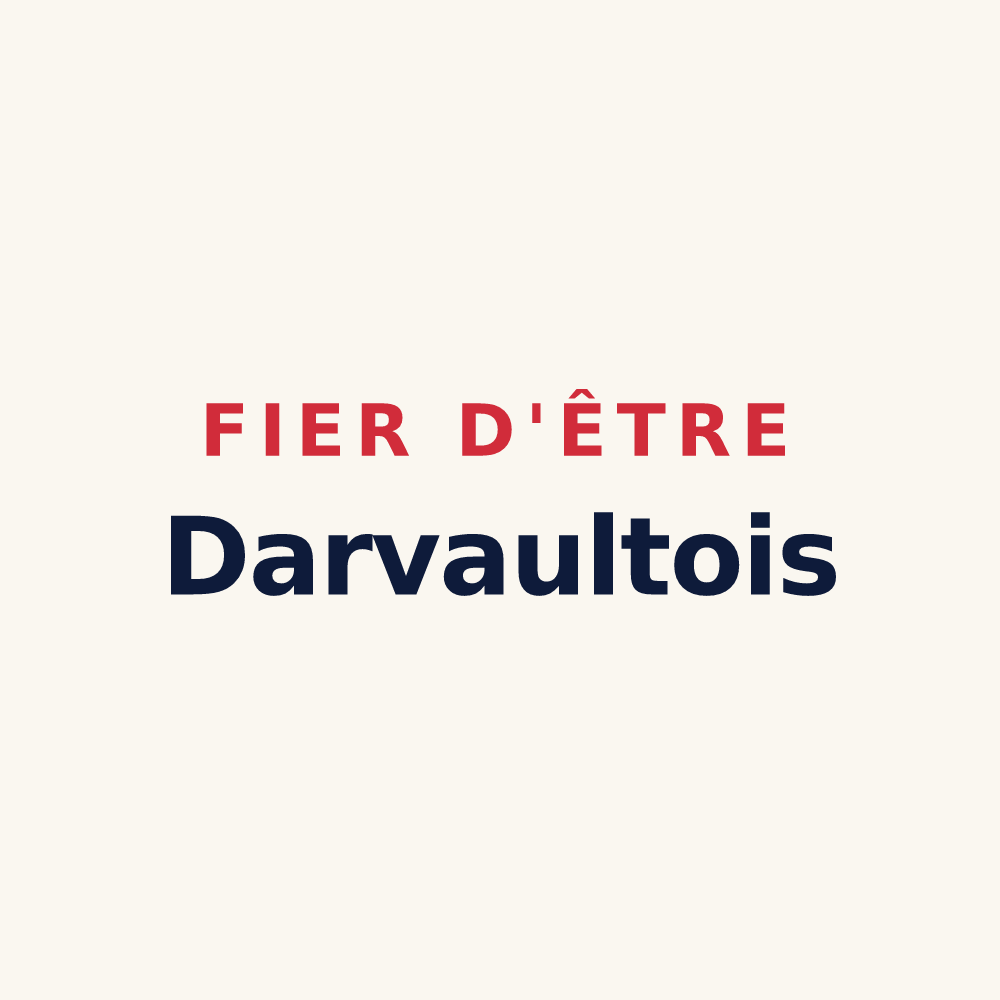 Tasse « Fier d'être Darvaultois » — design pour Darvault