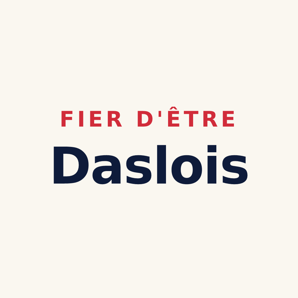 Tasse « Fier d'être Daslois » — design pour Dasle