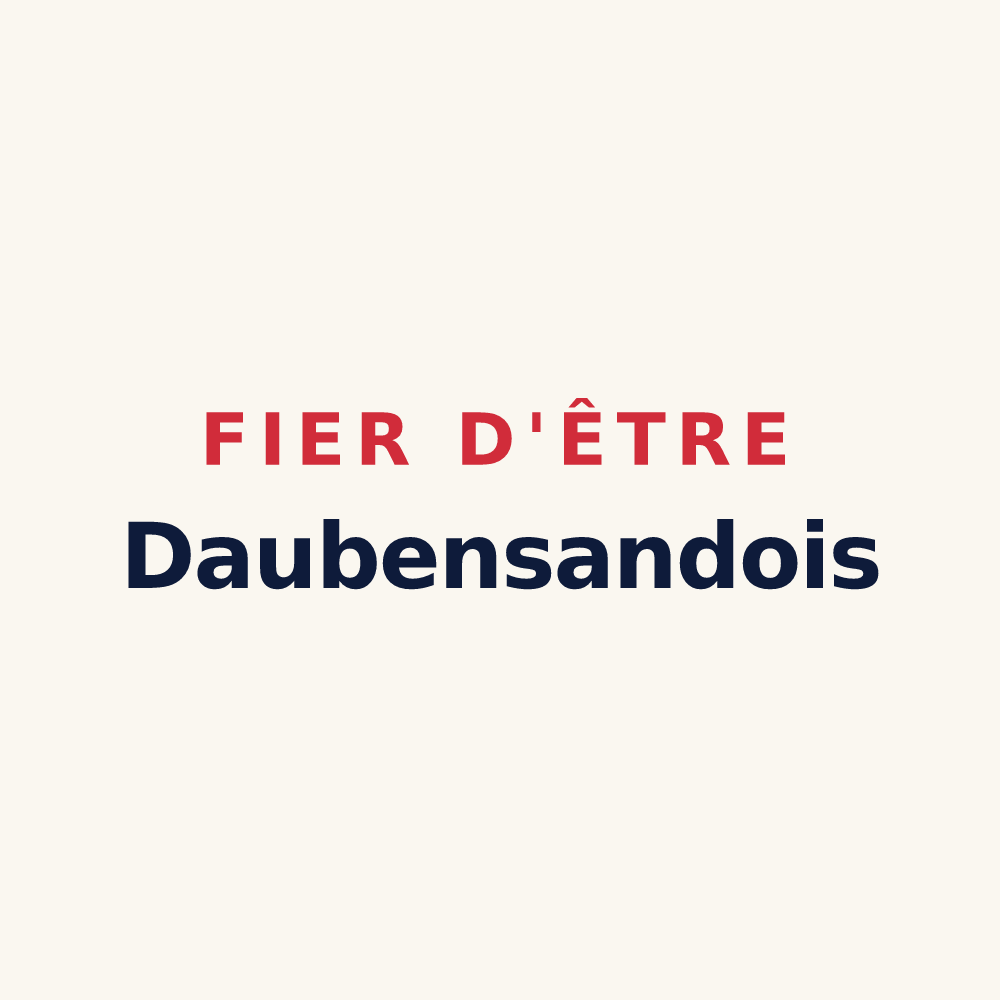 Tasse « Fier d'être Daubensandois » — design pour Daubensand
