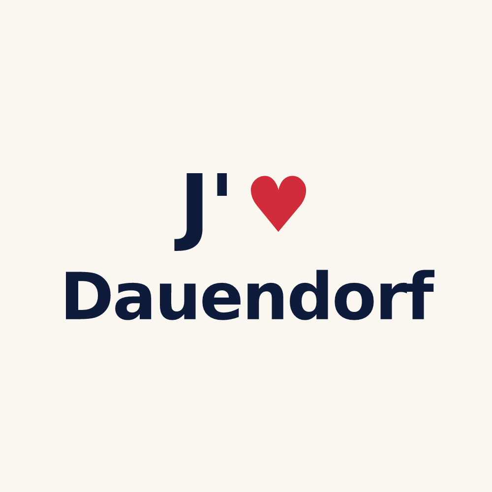 Tasse personnalisée Dauendorf — design J'aime Dauendorf