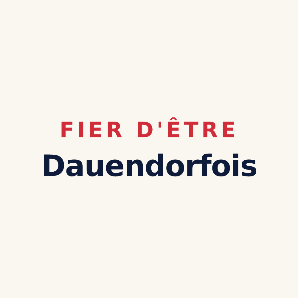 Tasse « Fier d'être Dauendorfois » — design pour Dauendorf