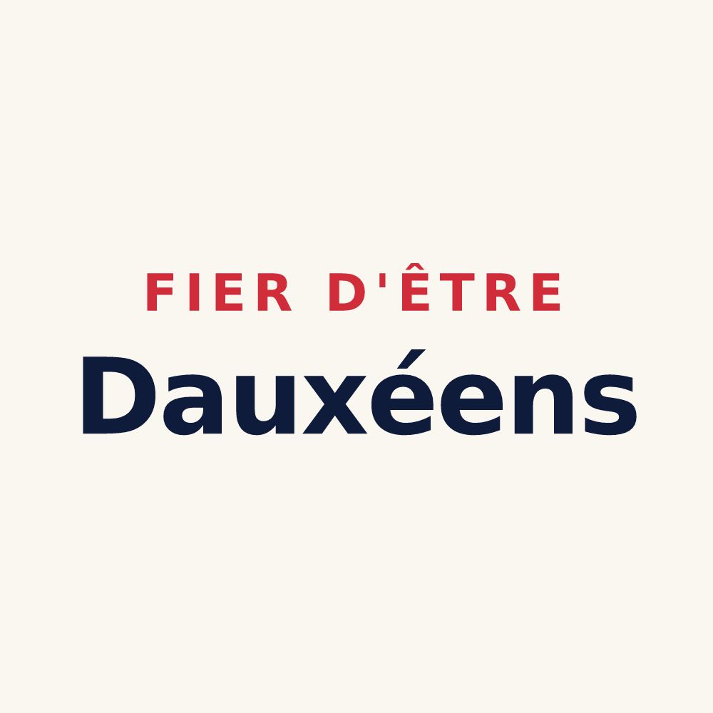 Tasse « Fier d'être Dauxéens » — design pour Daux