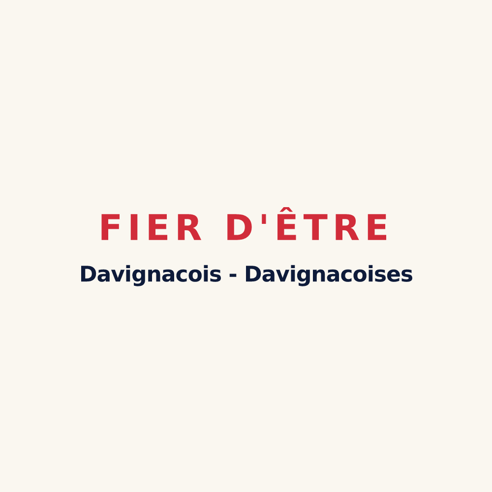 Tasse « Fier d'être Davignacois - Davignacoises » — design pour Davignac