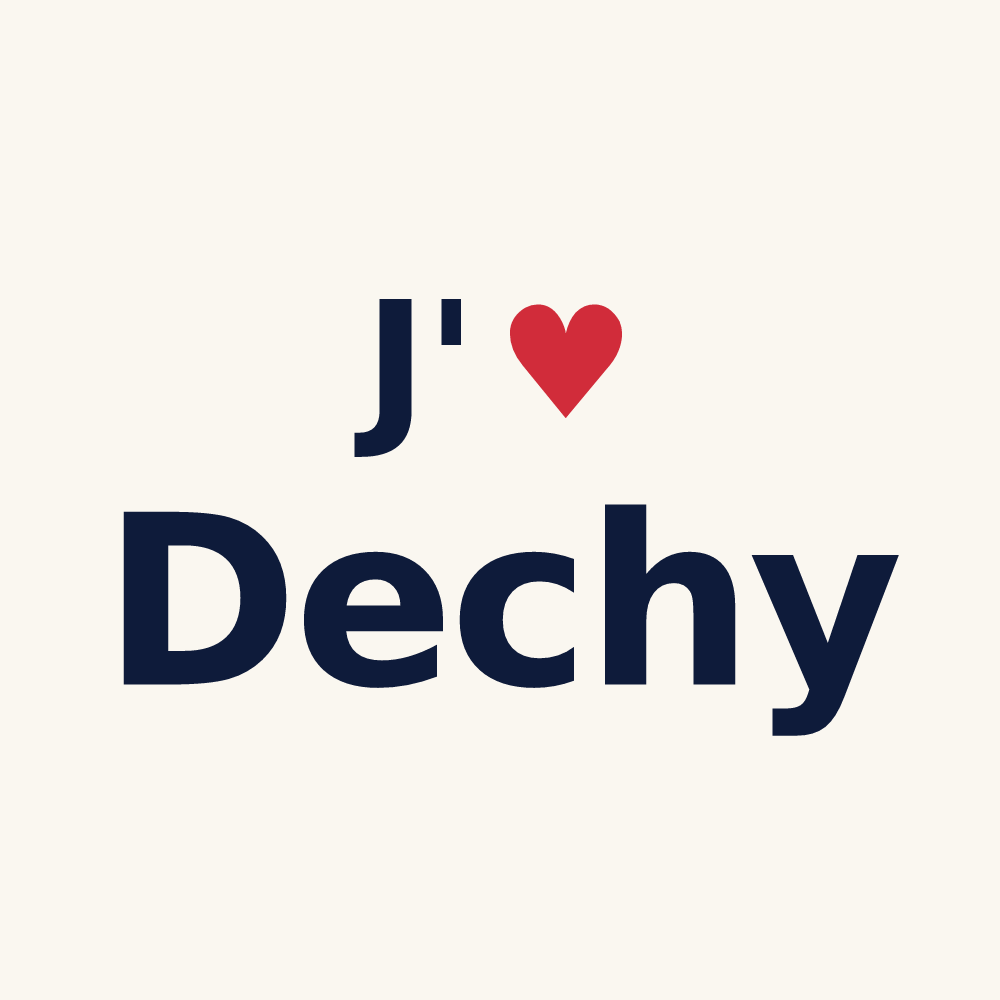 Tasse personnalisée Dechy — design J'aime Dechy