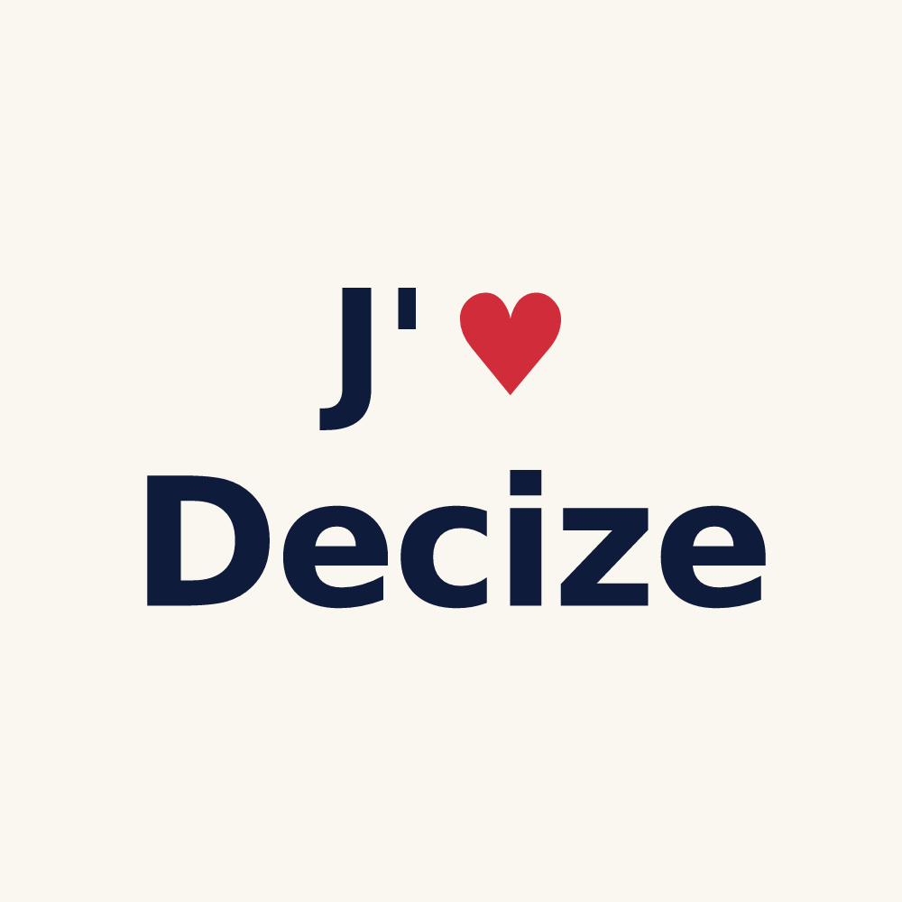 Tasse personnalisée Decize — design J'aime Decize