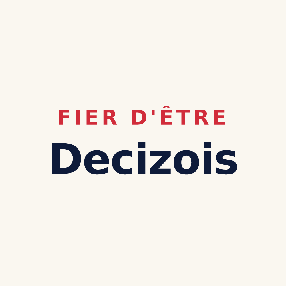 Tasse « Fier d'être Decizois » — design pour Decize