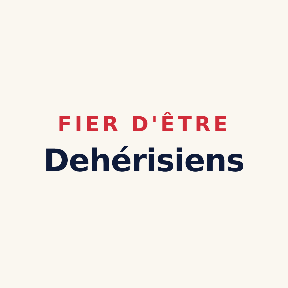 Tasse « Fier d'être Dehérisiens » — design pour Dehéries