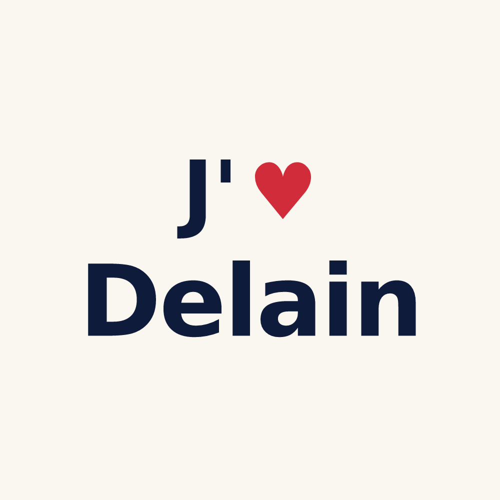 Tasse personnalisée Delain — design J'aime Delain
