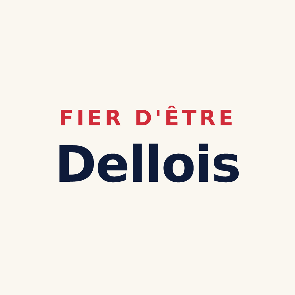 Tasse « Fier d'être Dellois » — design pour Delle