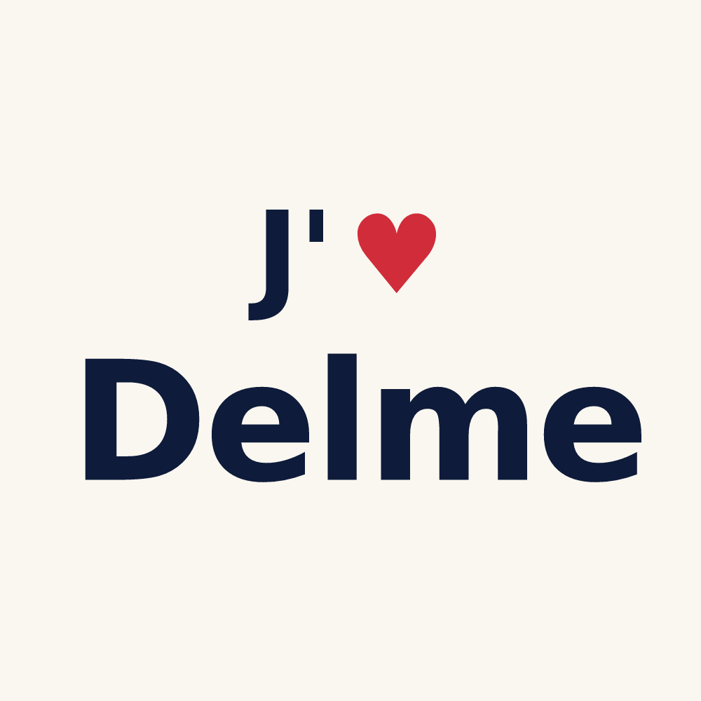 Tasse personnalisée Delme — design J'aime Delme