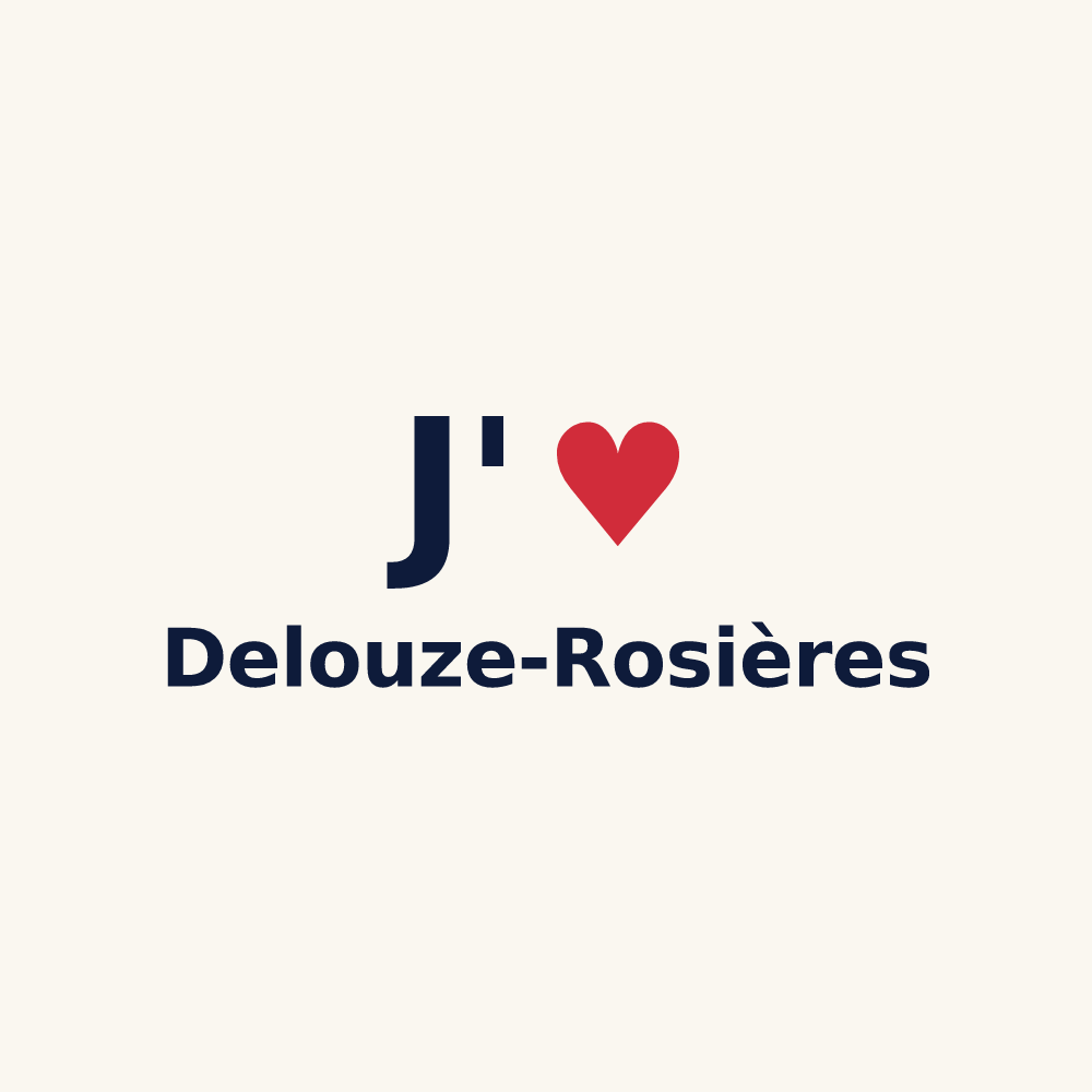 Tasse personnalisée Delouze-Rosières — design J'aime Delouze-Rosières