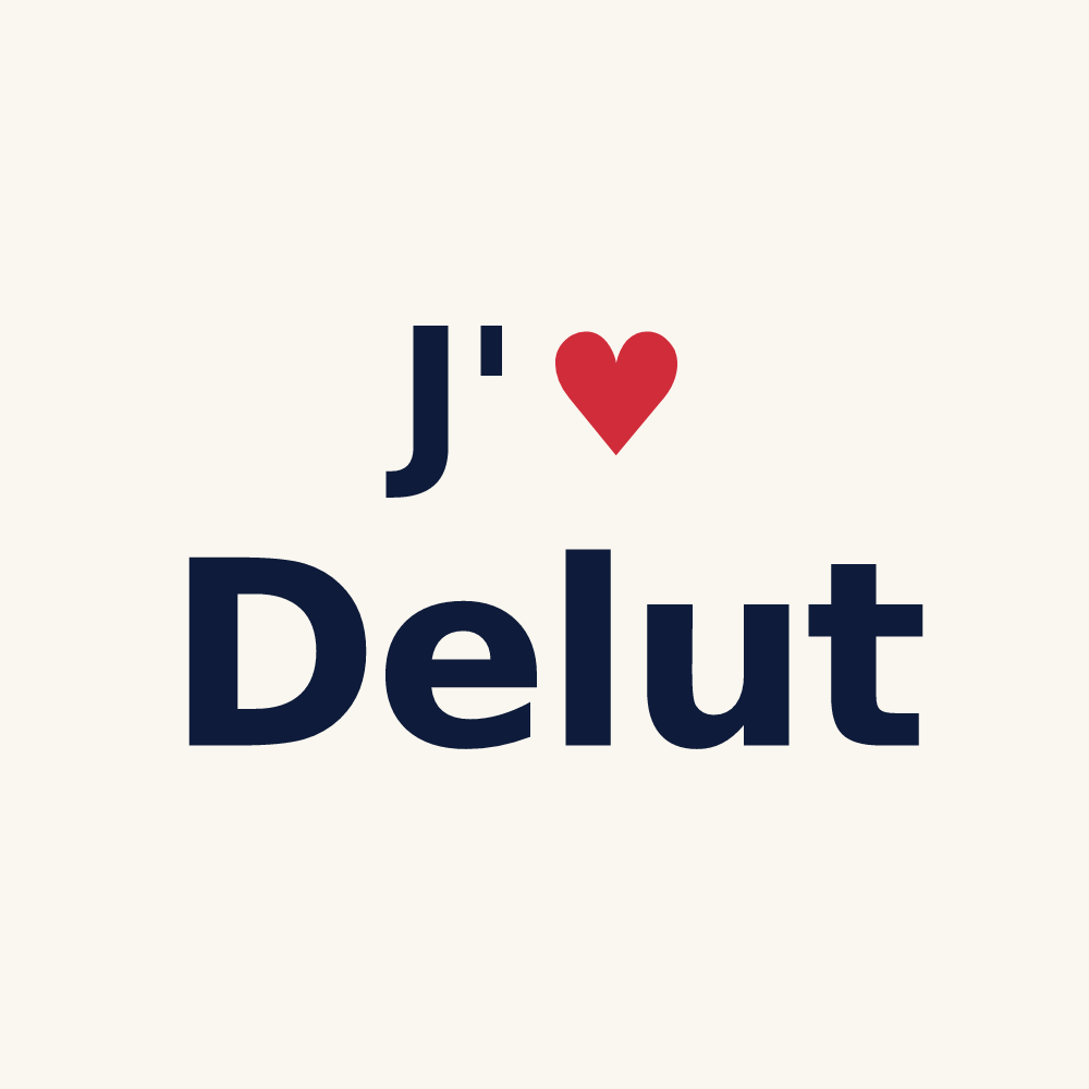 Tasse personnalisée Delut — design J'aime Delut