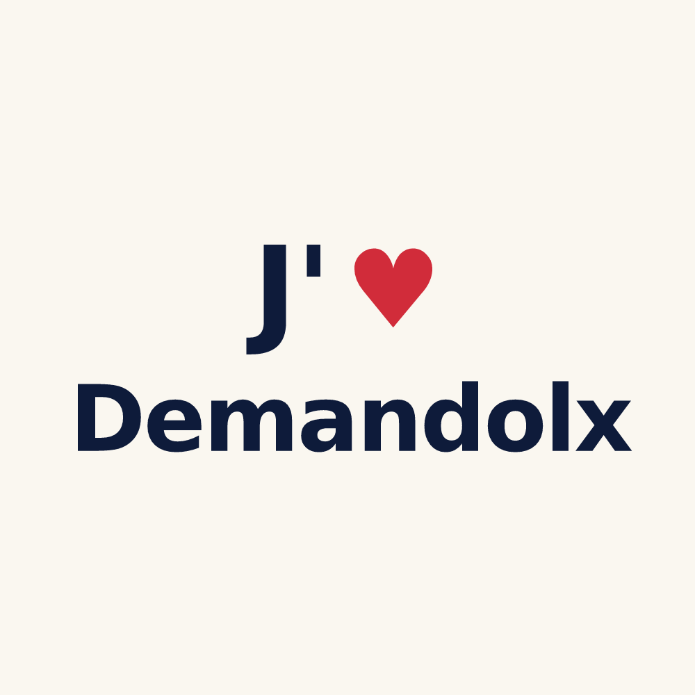 Tasse personnalisée Demandolx — design J'aime Demandolx