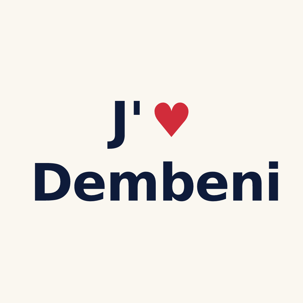 Tasse personnalisée Dembeni — design J'aime Dembeni