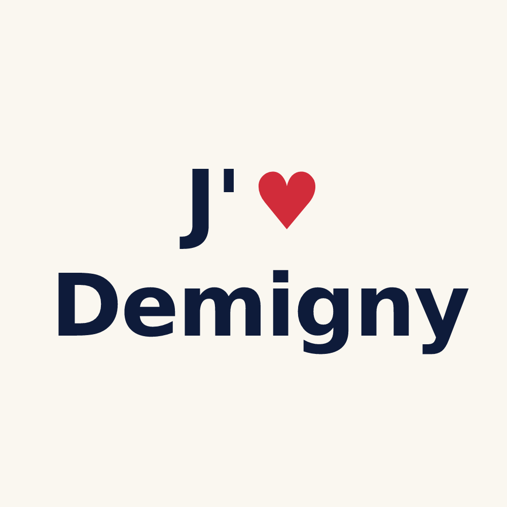 Tasse personnalisée Demigny — design J'aime Demigny