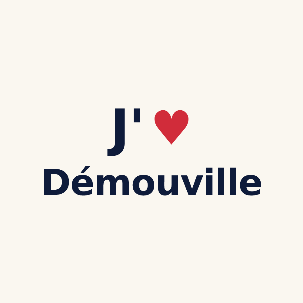 Tasse personnalisée Démouville — design J'aime Démouville