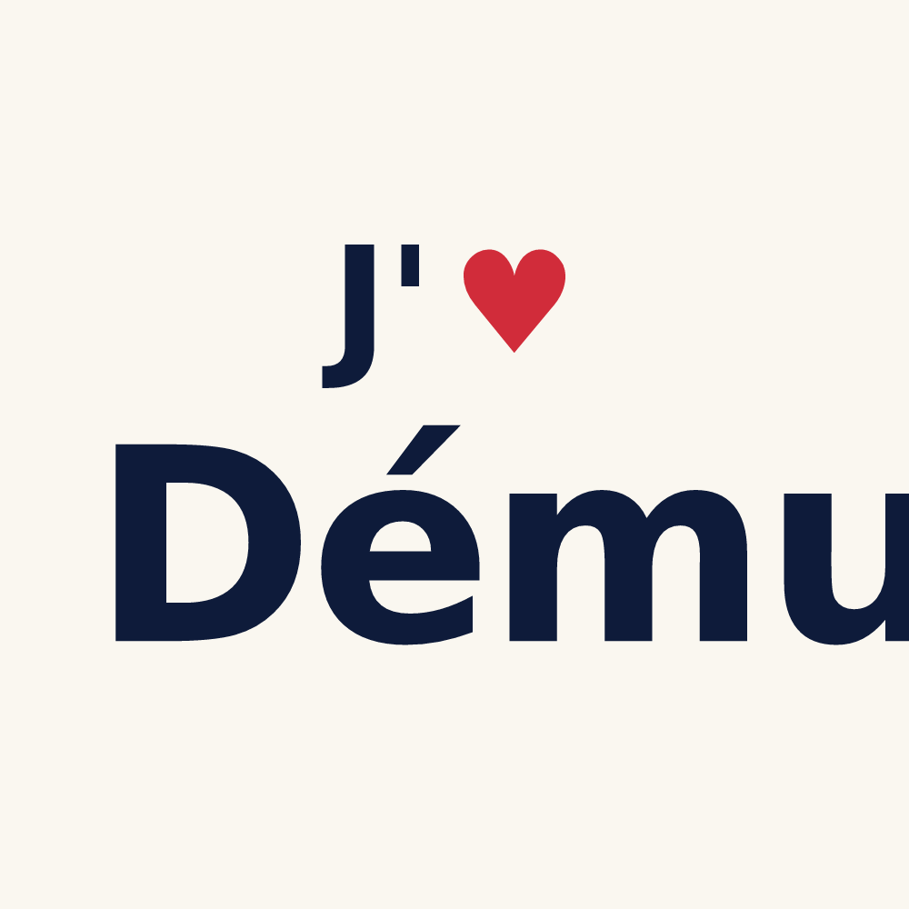 Tasse personnalisée Dému — design J'aime Dému