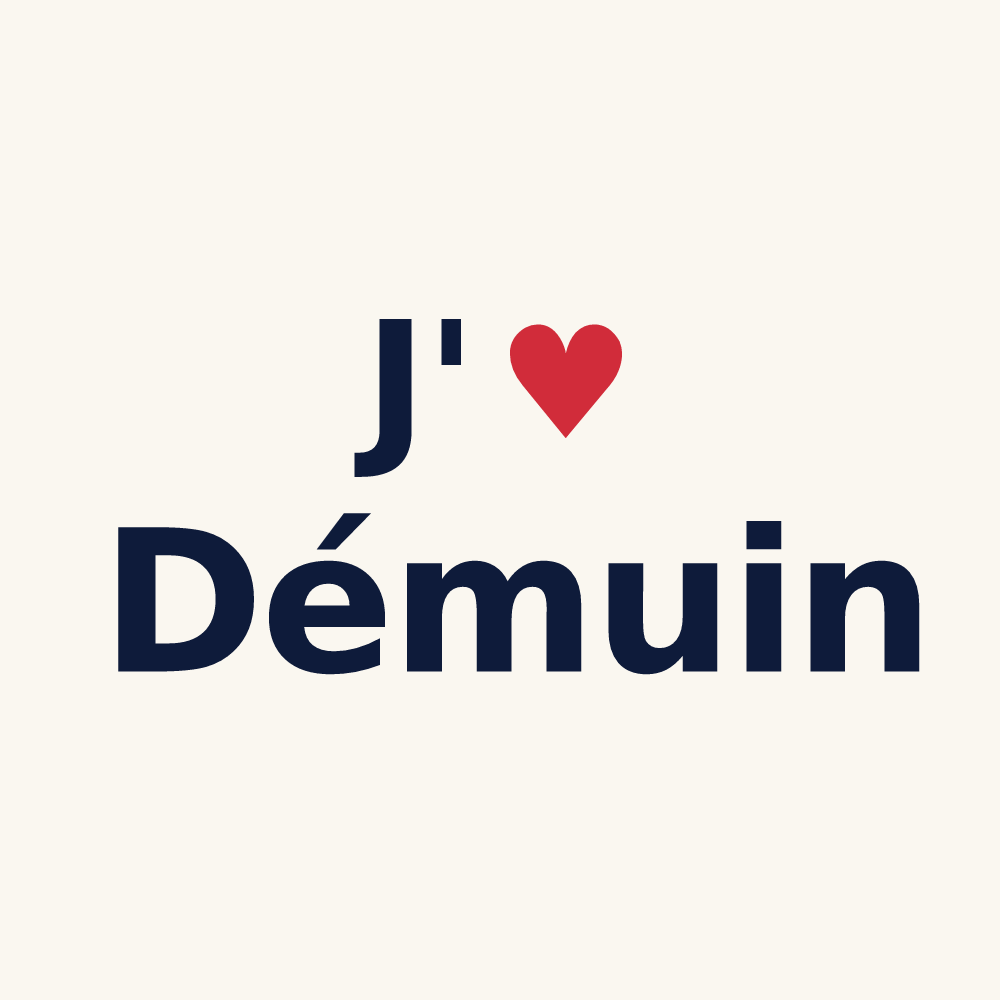 Tasse personnalisée Démuin — design J'aime Démuin