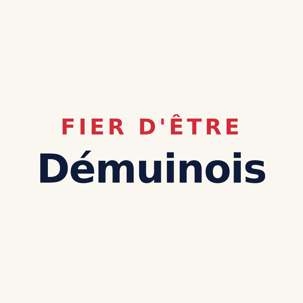 Tasse « Fier d'être Démuinois » — design pour Démuin