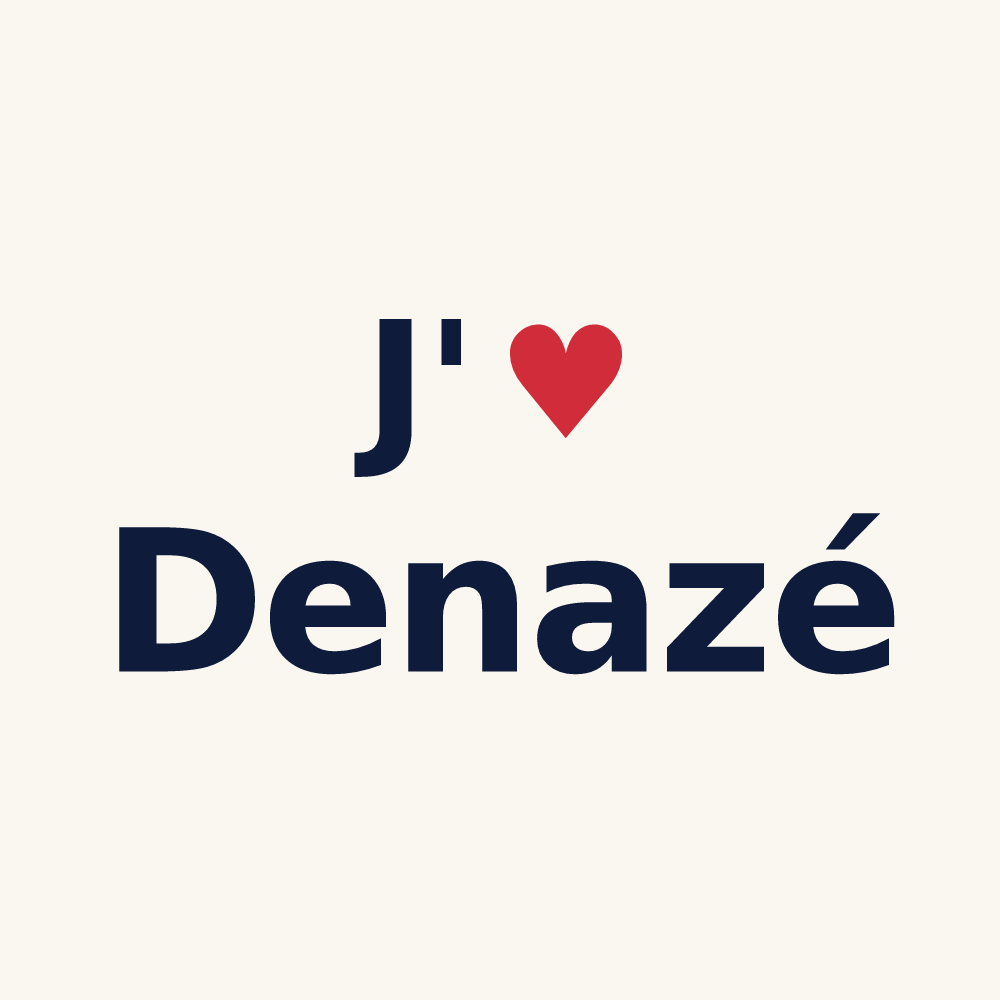 Tasse personnalisée Denazé — design J'aime Denazé