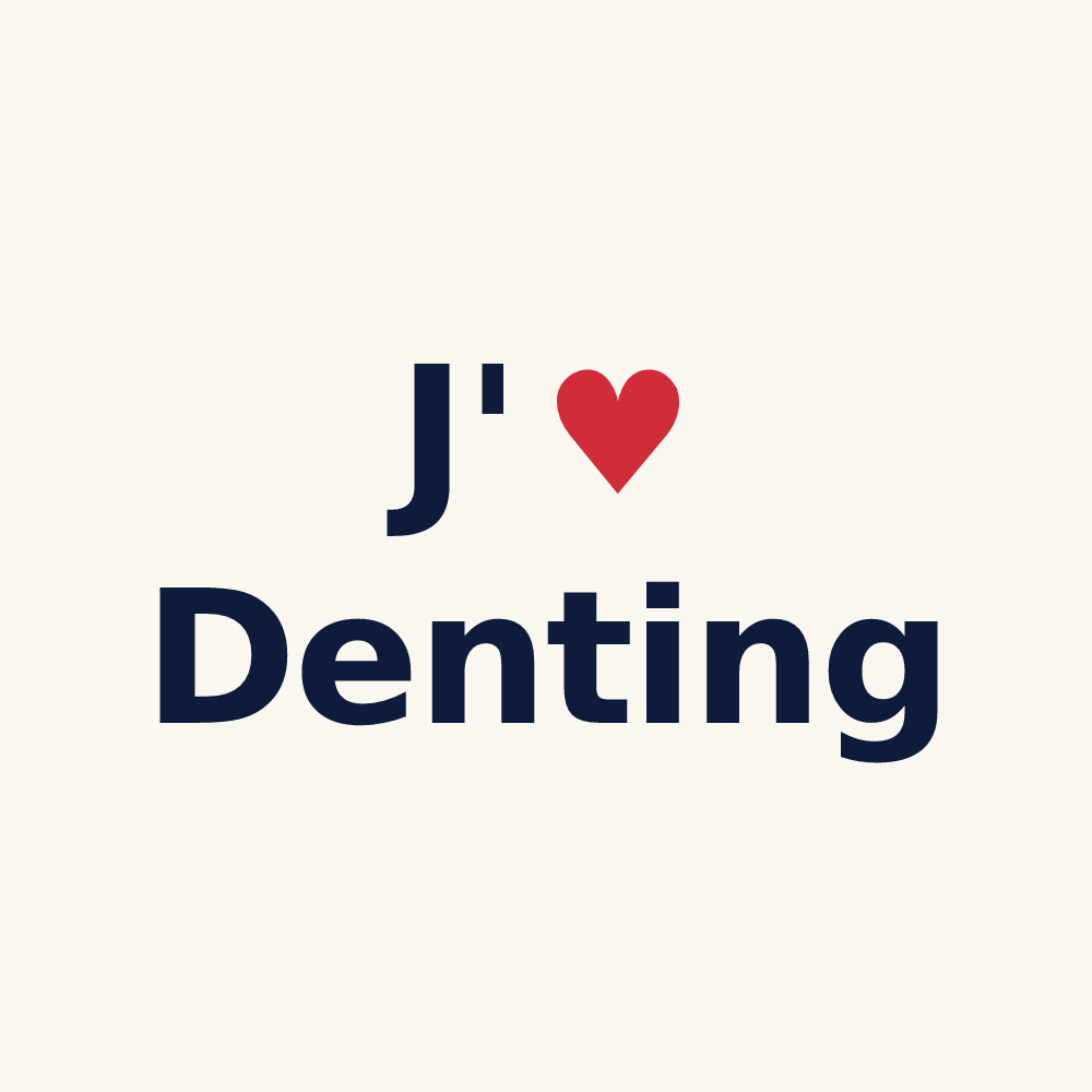 Tasse personnalisée Denting — design J'aime Denting
