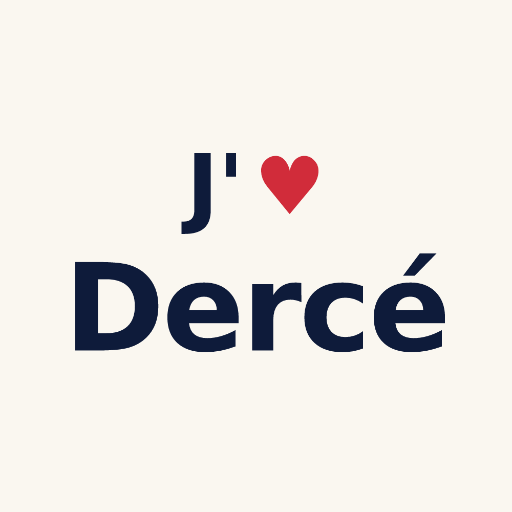 Tasse personnalisée Dercé — design J'aime Dercé