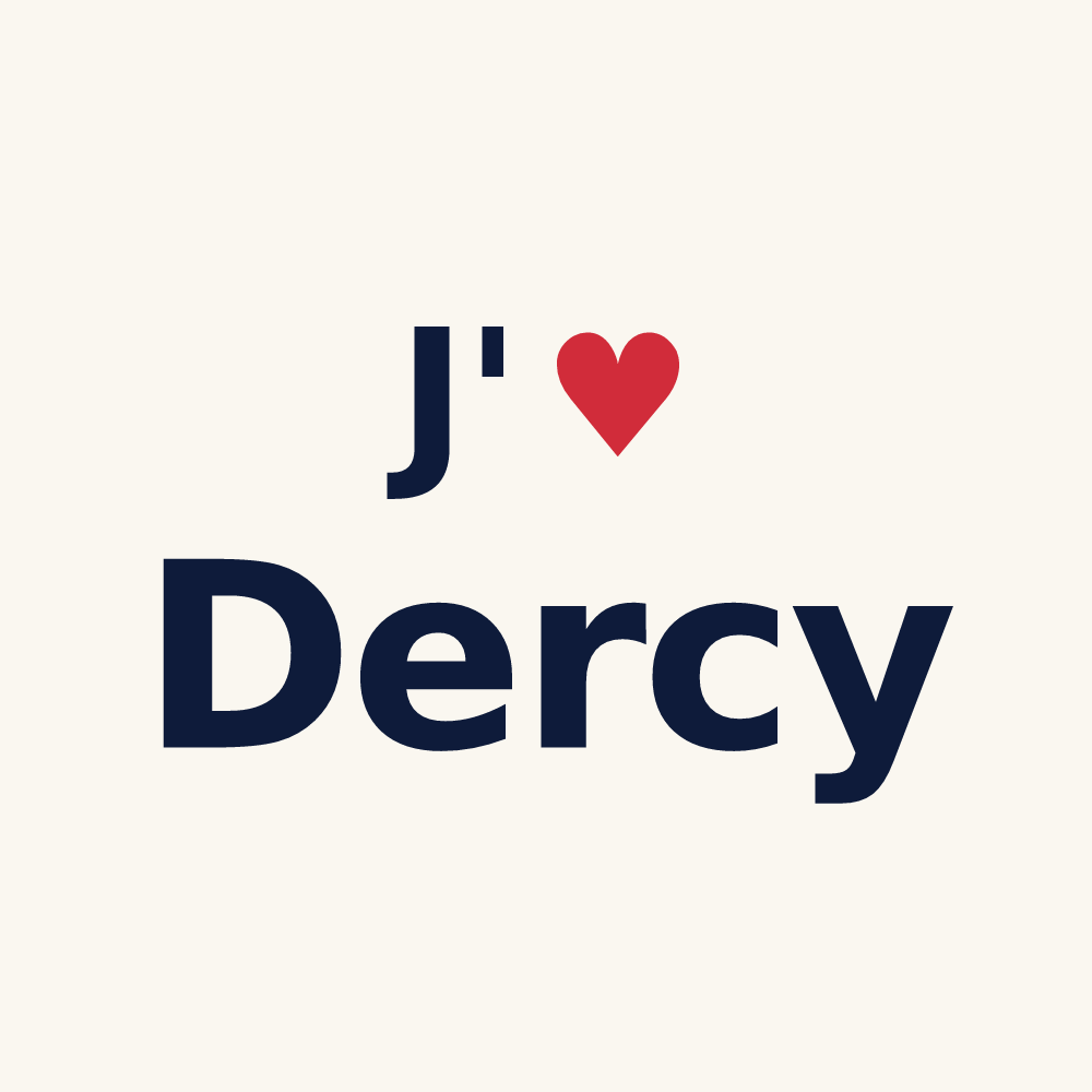 Tasse personnalisée Dercy — design J'aime Dercy