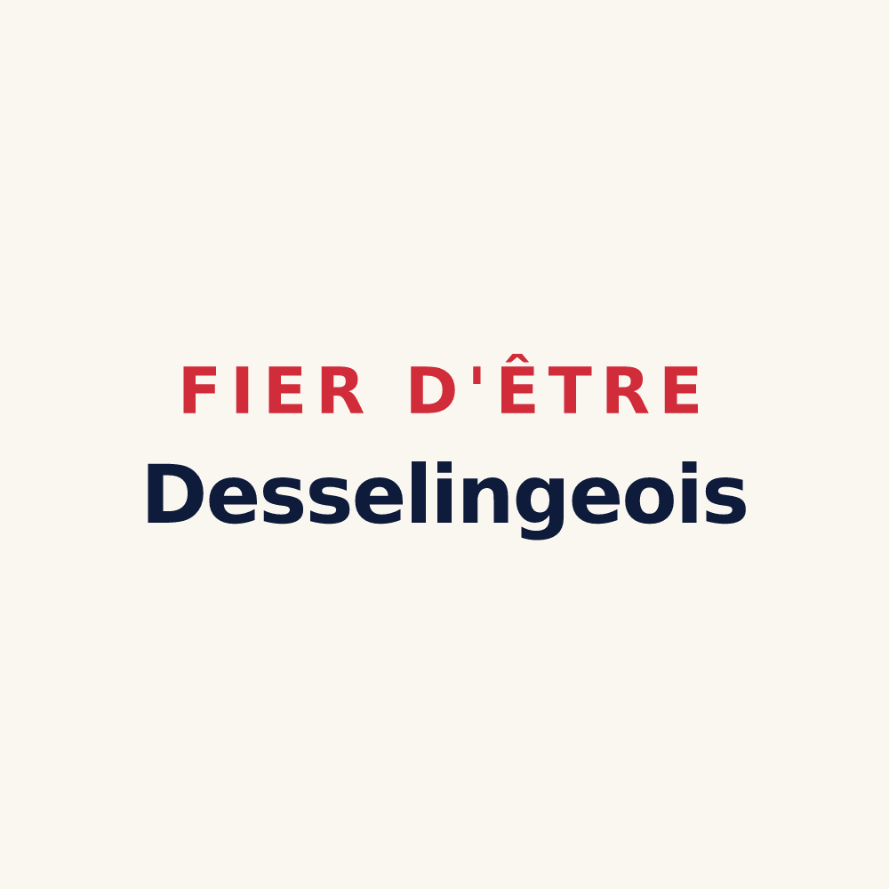 Tasse « Fier d'être Desselingeois » — design pour Desseling