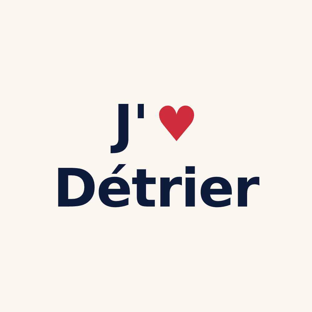 Tasse personnalisée Détrier — design J'aime Détrier