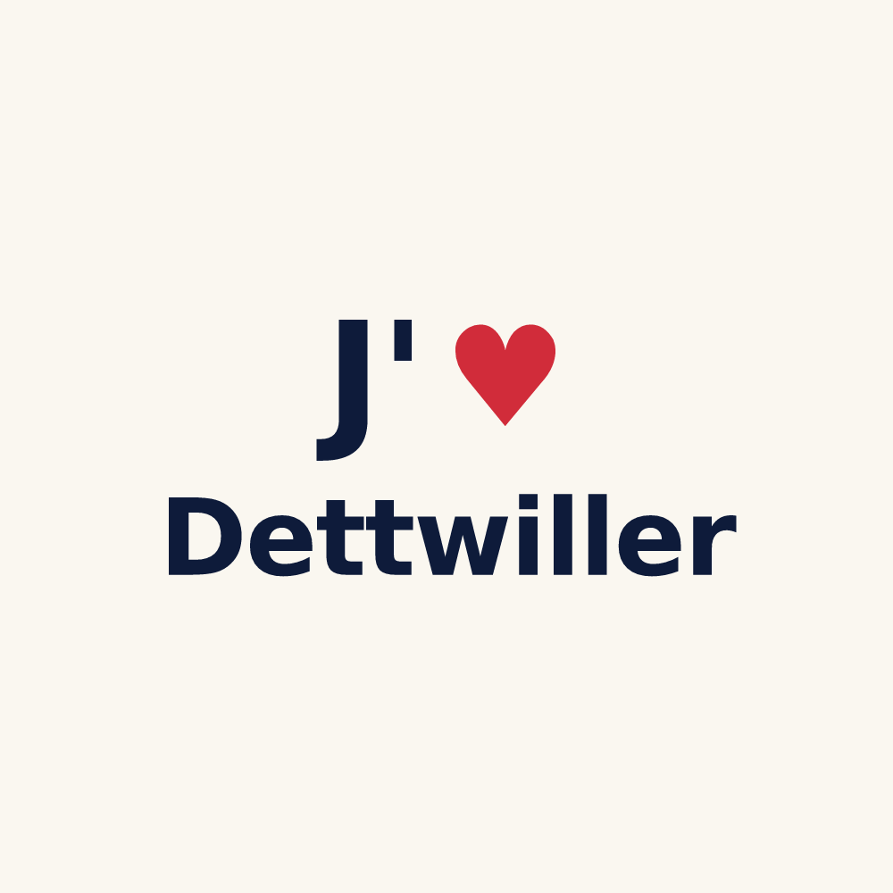 Tasse personnalisée Dettwiller — design J'aime Dettwiller