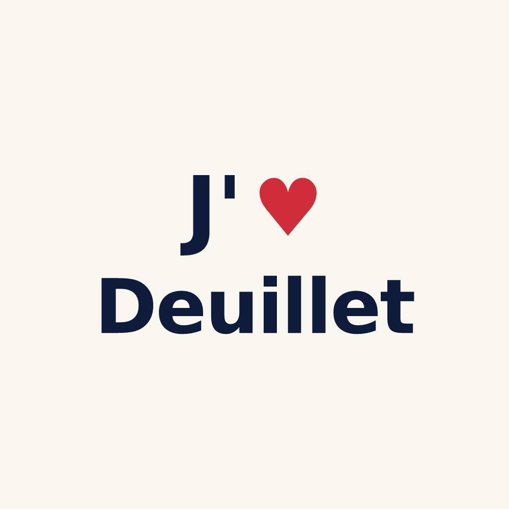 Tasse personnalisée Deuillet — design J'aime Deuillet