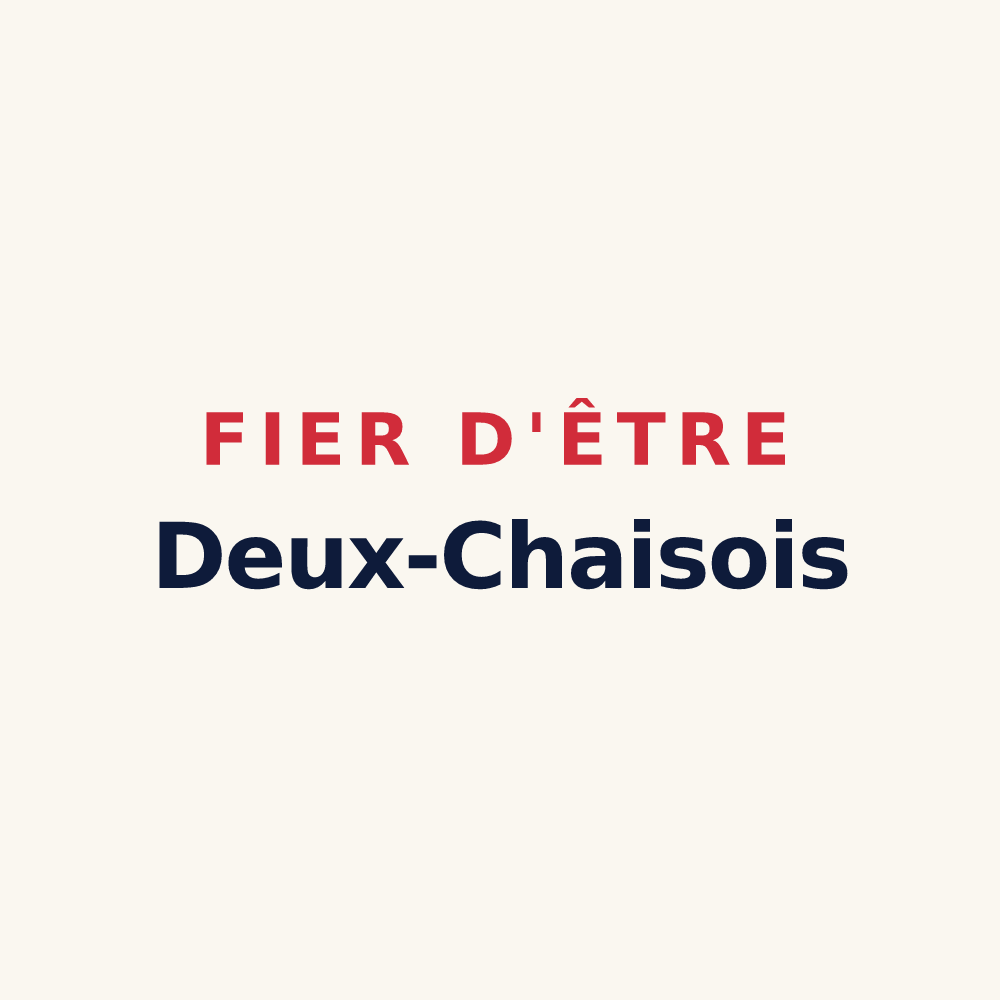 Tasse « Fier d'être Deux-Chaisois » — design pour Deux-Chaises