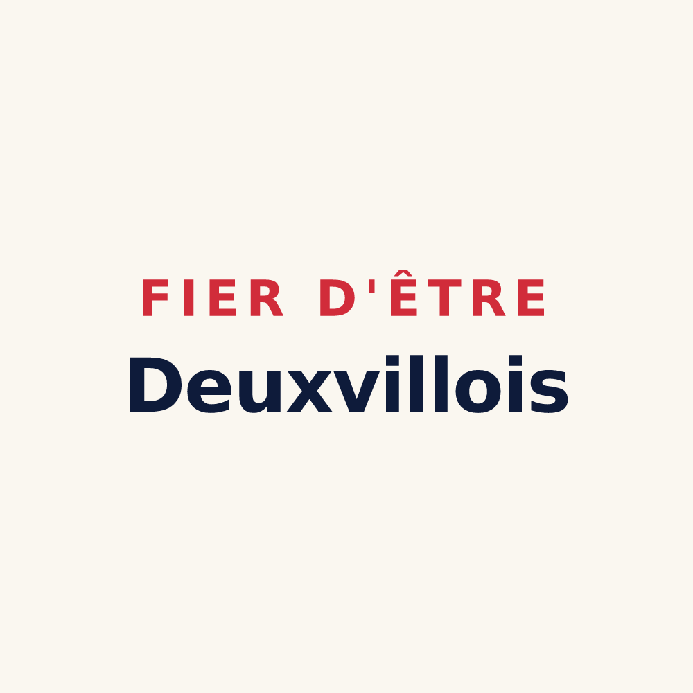 Tasse « Fier d'être Deuxvillois » — design pour Deuxville
