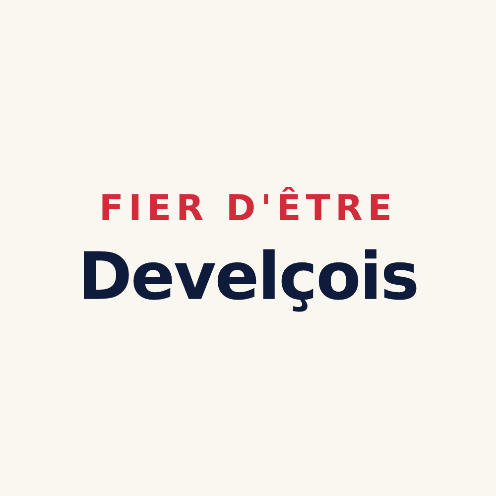 Tasse « Fier d'être Develçois » — design pour Devecey