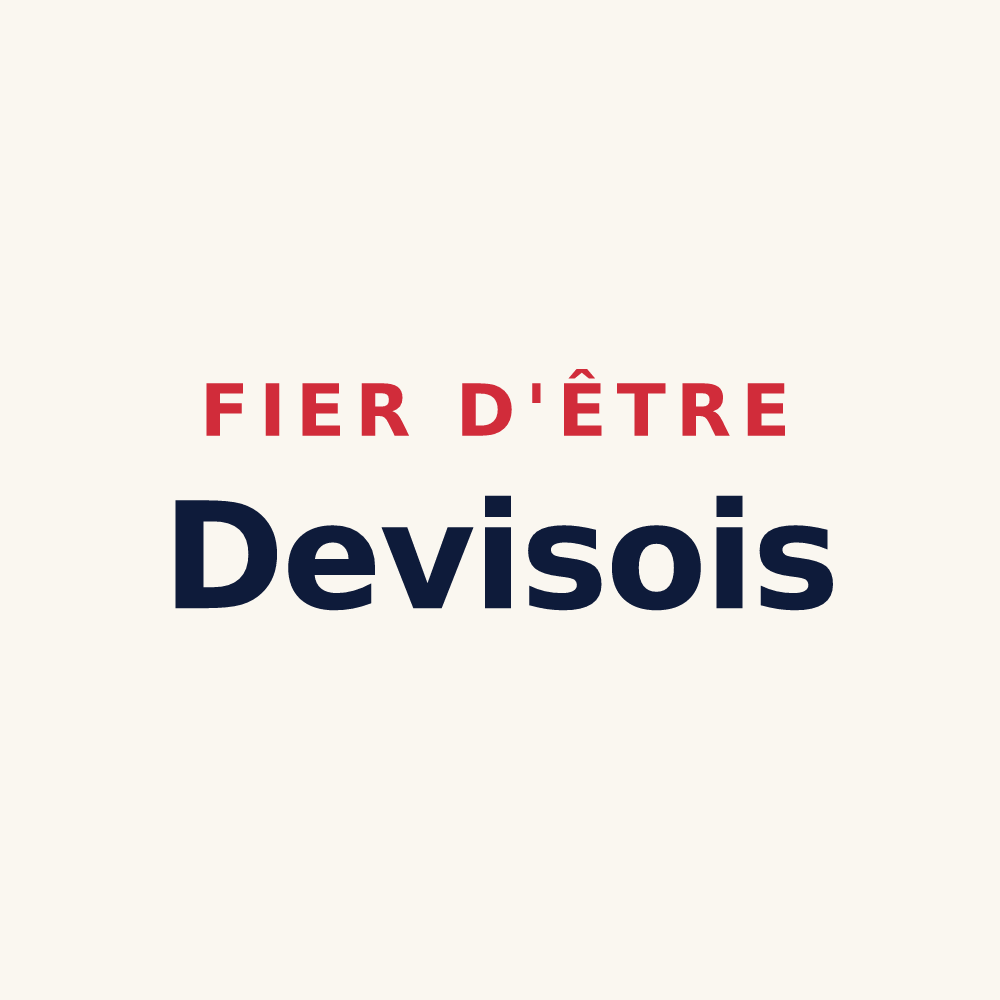 Tasse « Fier d'être Devisois » — design pour Devise