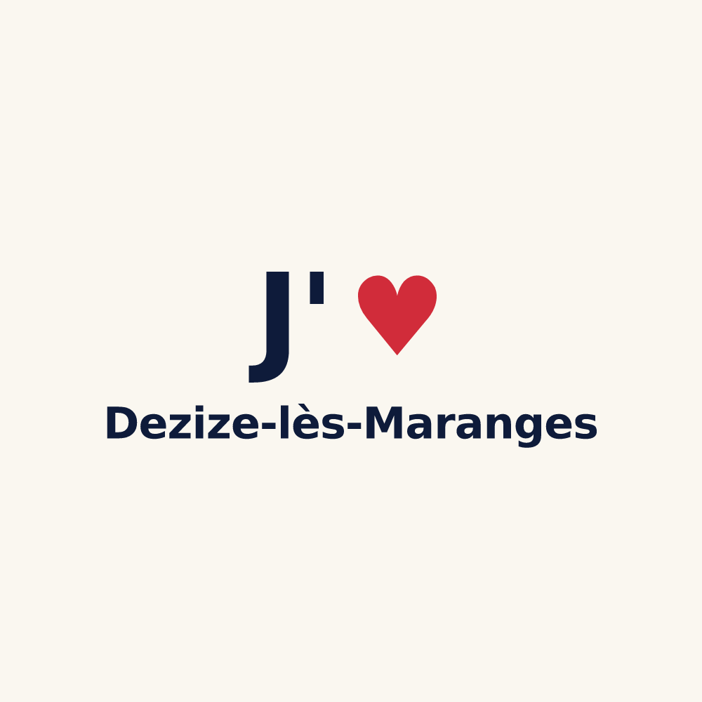 Tasse personnalisée Dezize-lès-Maranges — design J'aime Dezize-lès-Maranges