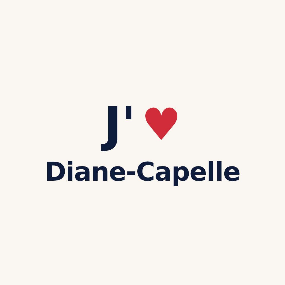 Tasse personnalisée Diane-Capelle — design J'aime Diane-Capelle