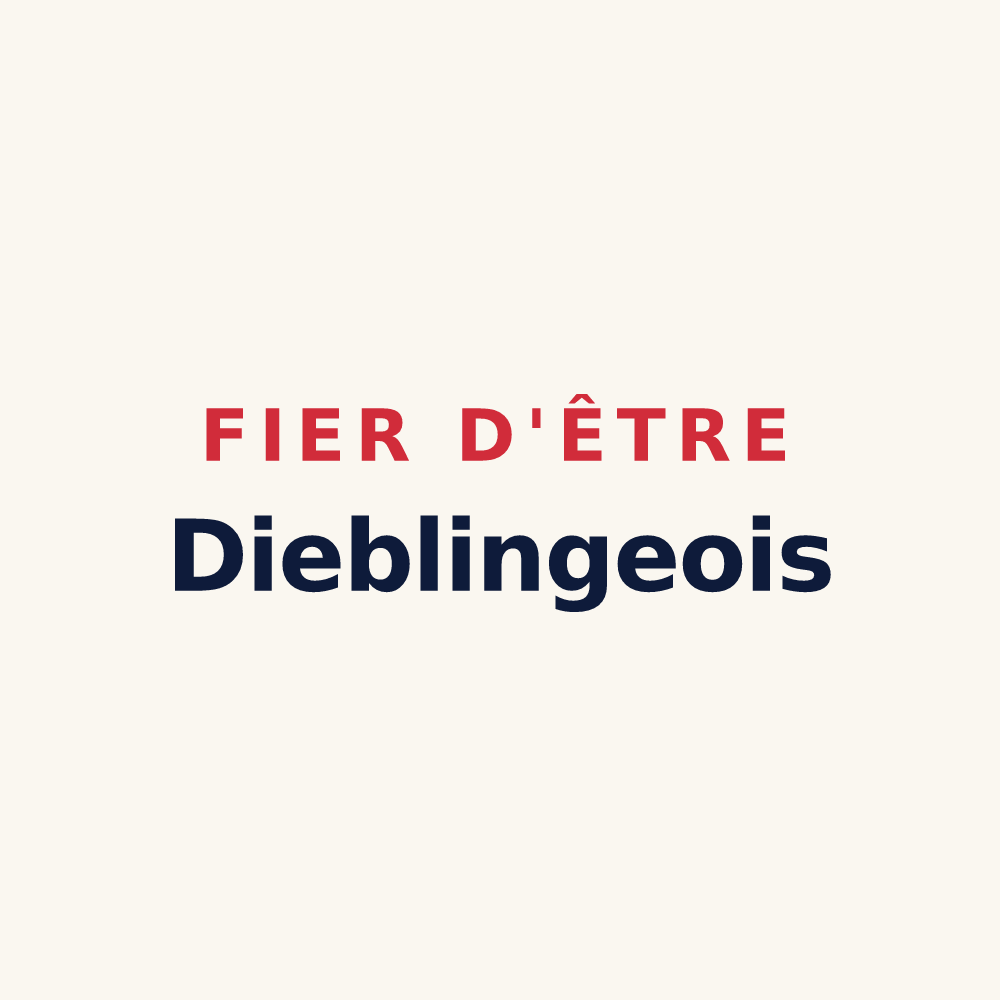 Tasse « Fier d'être Dieblingeois » — design pour Diebling