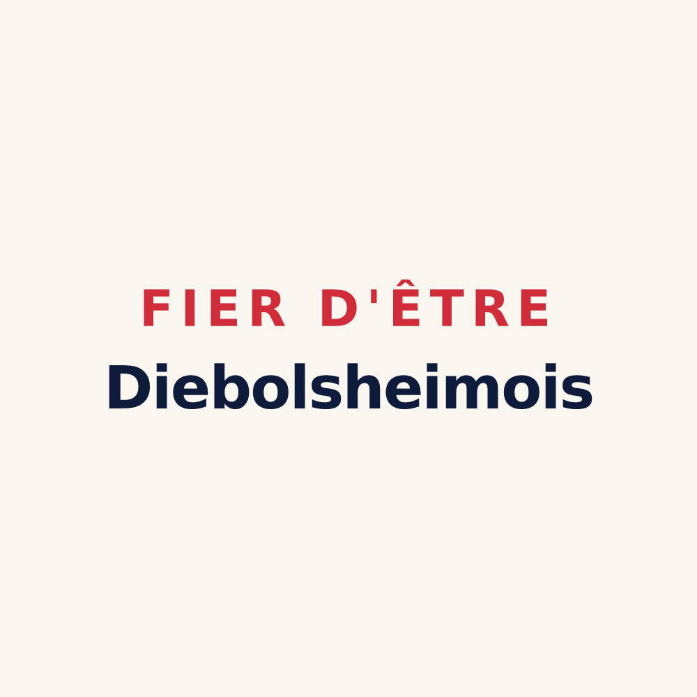 Tasse « Fier d'être Diebolsheimois » — design pour Diebolsheim