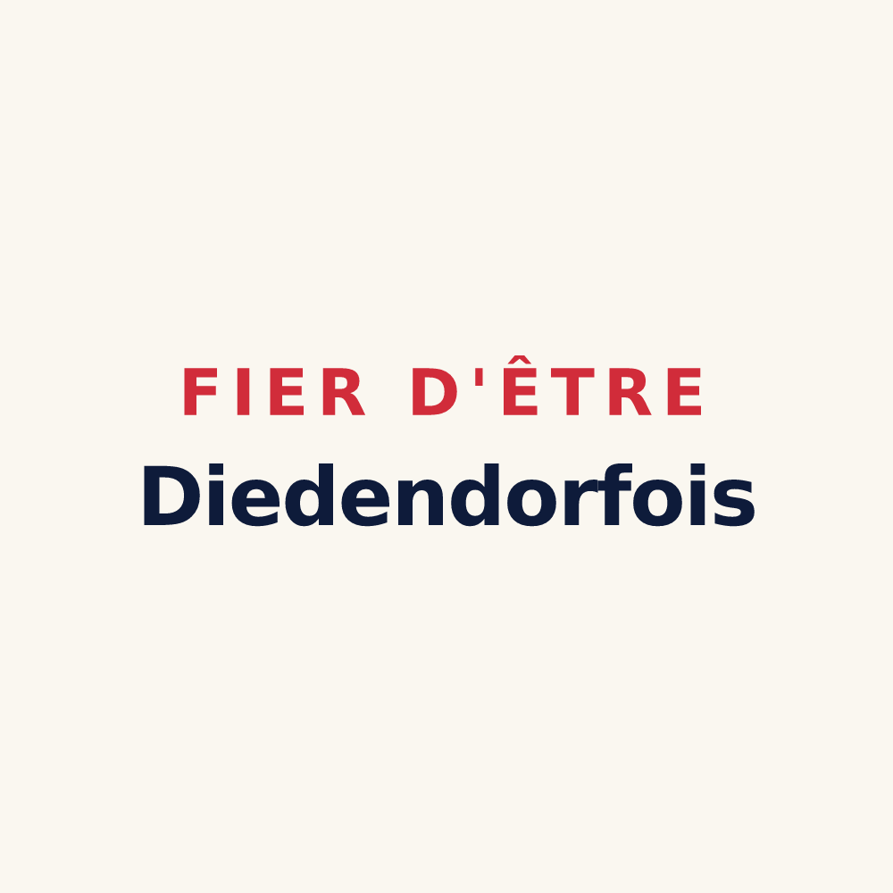 Tasse « Fier d'être Diedendorfois » — design pour Diedendorf
