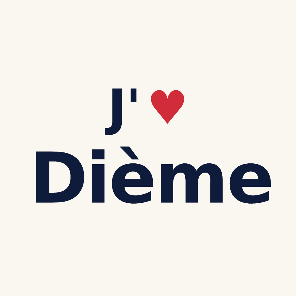 Tasse personnalisée Dième — design J'aime Dième
