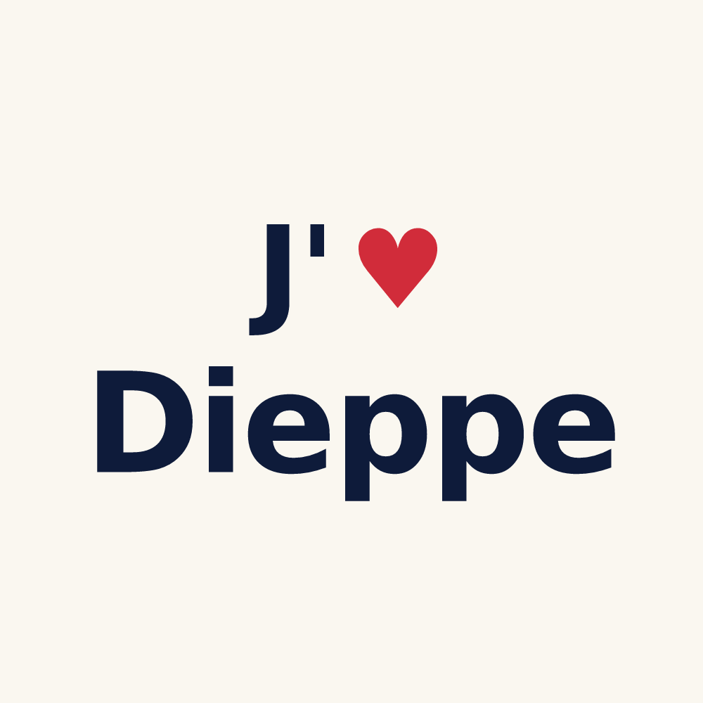 Tasse personnalisée Dieppe — design J'aime Dieppe