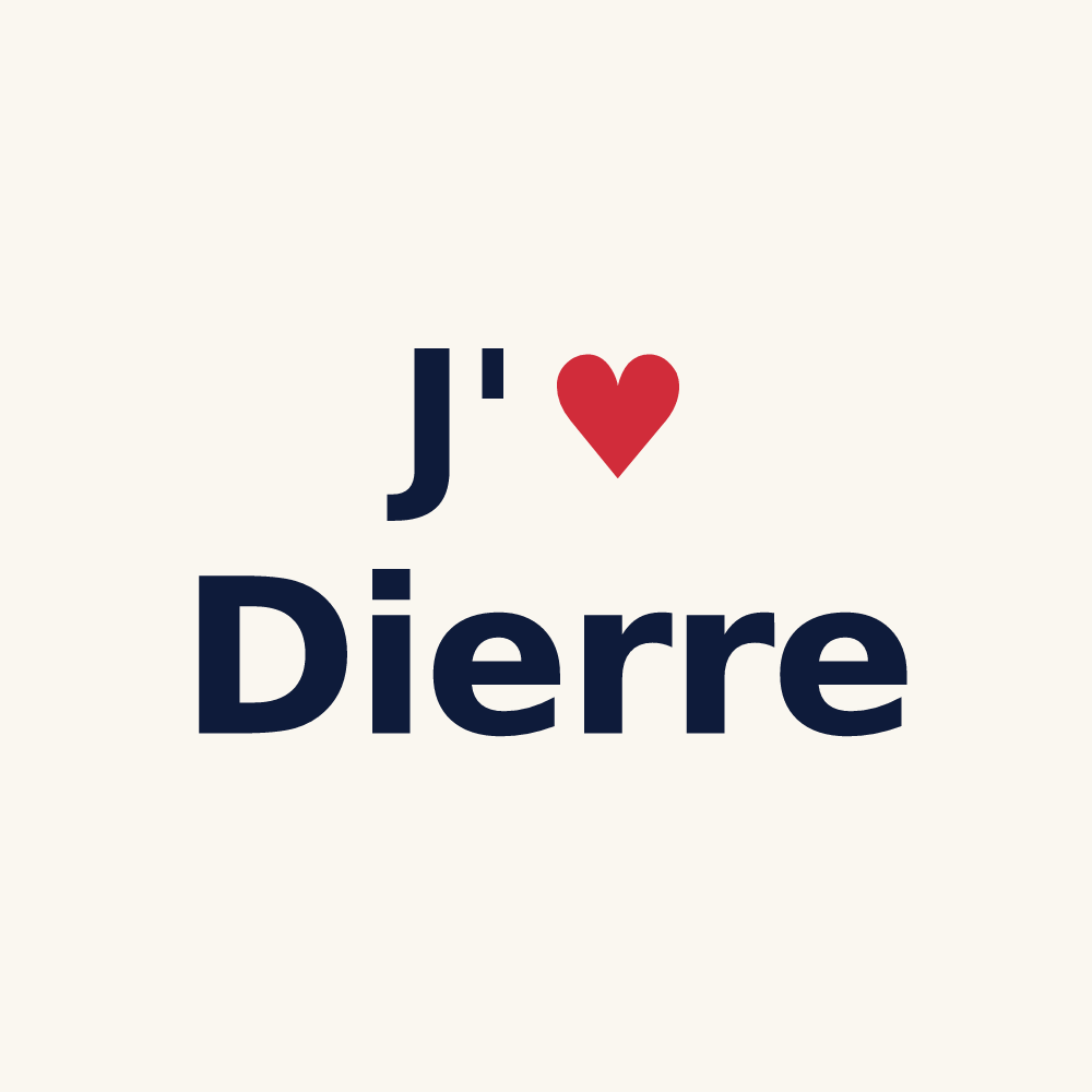 Tasse personnalisée Dierre — design J'aime Dierre