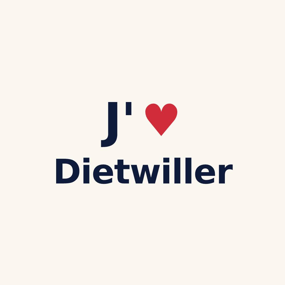 Tasse personnalisée Dietwiller — design J'aime Dietwiller