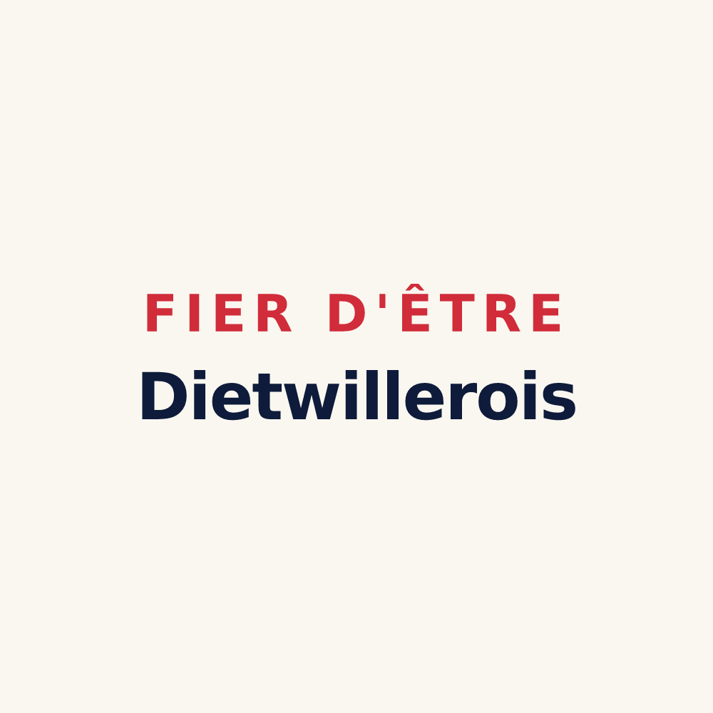 Tasse « Fier d'être Dietwillerois » — design pour Dietwiller