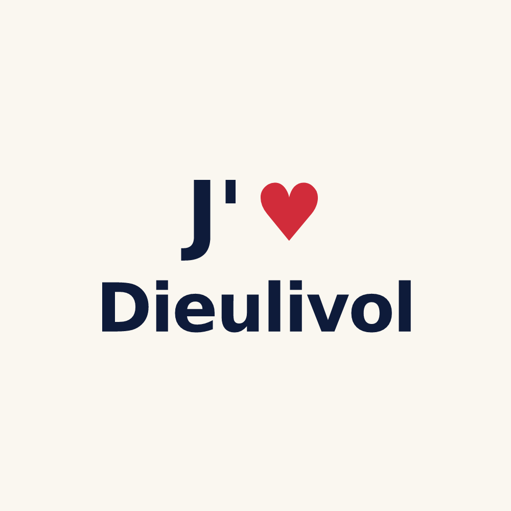 Tasse personnalisée Dieulivol — design J'aime Dieulivol