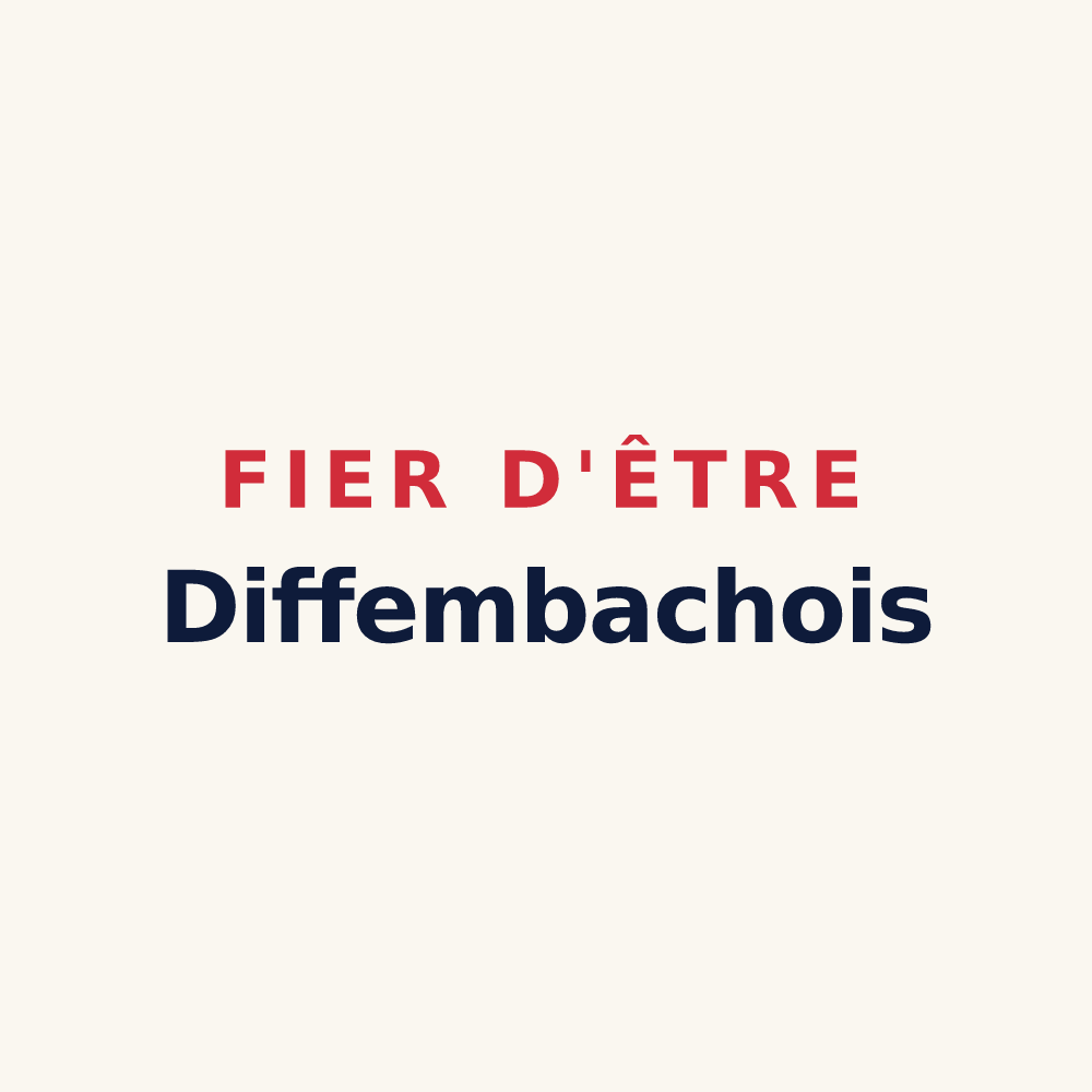Tasse « Fier d'être Diffembachois » — design pour Diffembach-lès-Hellimer