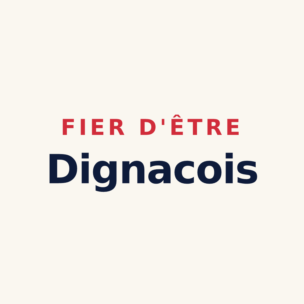 Tasse « Fier d'être Dignacois » — design pour Dignac