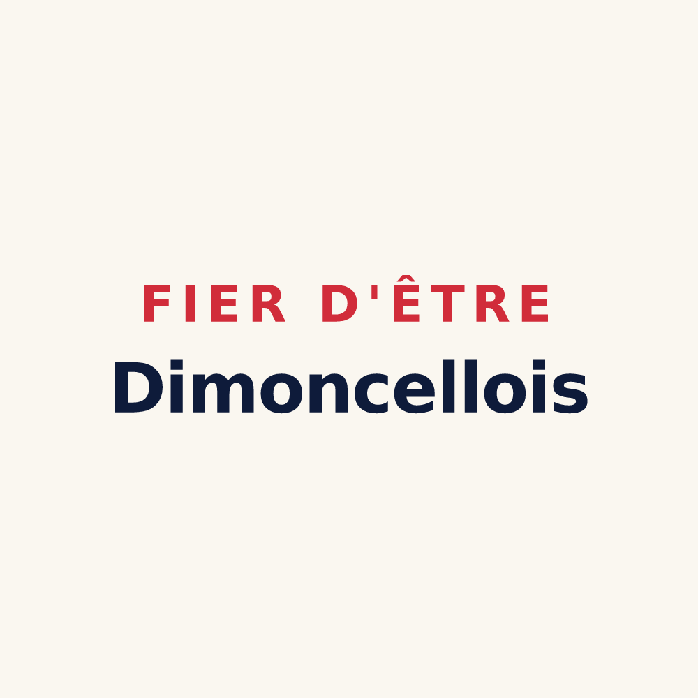 Tasse « Fier d'être Dimoncellois » — design pour Dimechaux